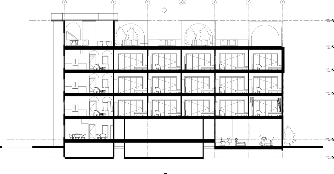 hotel second floor plan